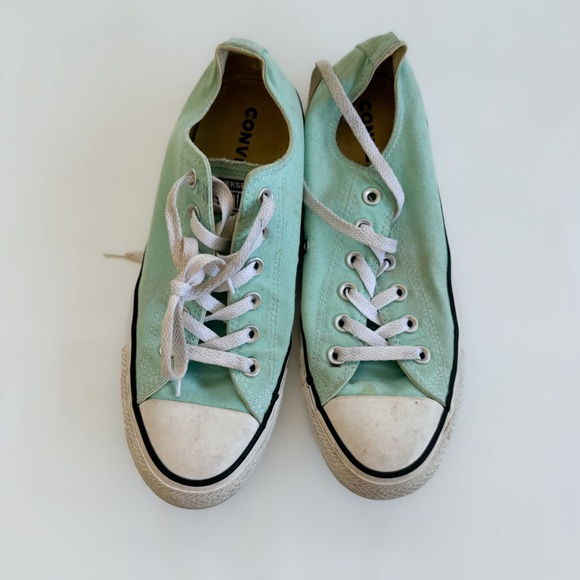 Converse All Star - Women's Light Aqua Low Top Sneakers - Picture 2 of 2